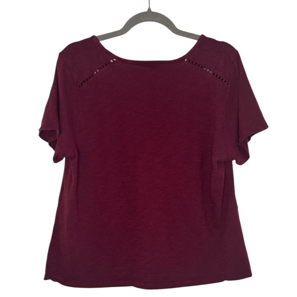 Old Navy Cotton Tie Front Short Sleeve Top - Picture 4 of 4